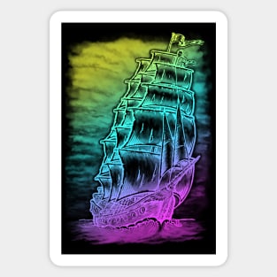 Caleuche Ghost Pirate Ship - Color Sticker